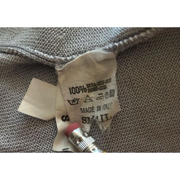 Brunelo Cucineli Silk Sleeveless long Cardigan Size S - Picture 4 of 5